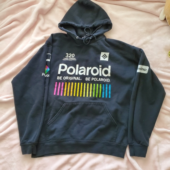 Polaroid black graphic hoodie - Picture 1 of 5